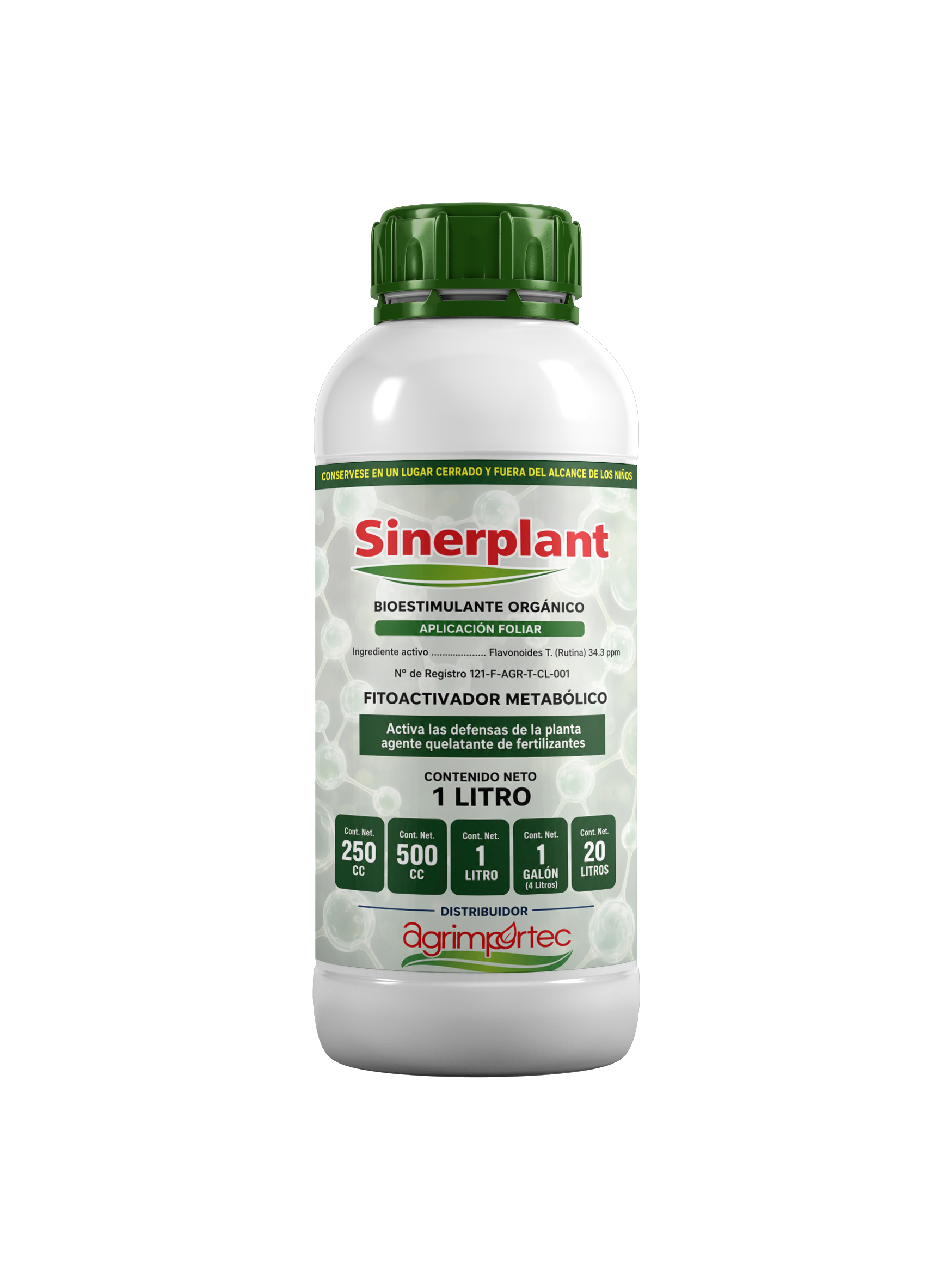 Sinerplant bioestimulante línea orgánica Agrimportec